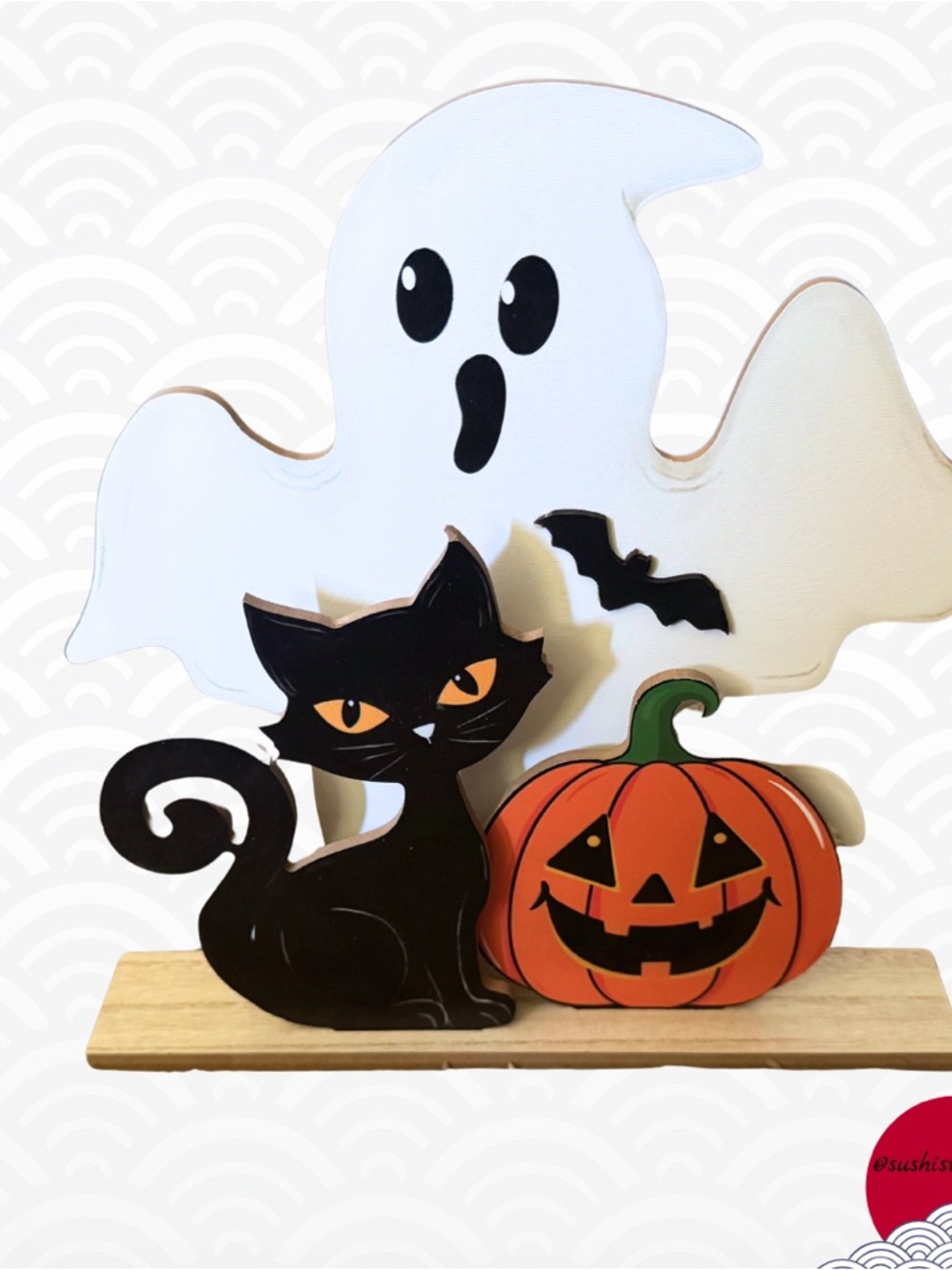 Spooky Tabletop Decor β’ Ghost/Cat/Pumkin - Picture 5 of 9